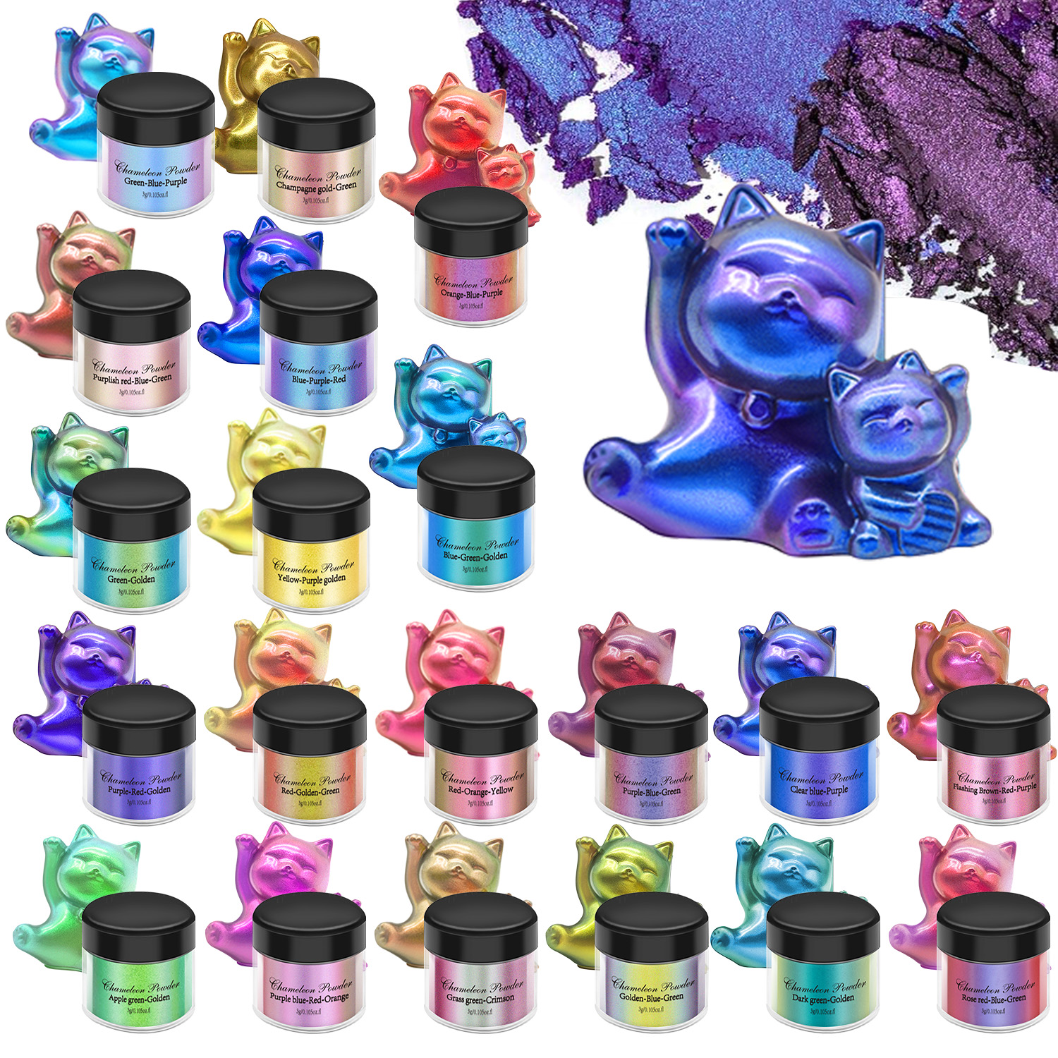 Oxide Pigment Soap - 3g Chameleon Mica Powder Color Shift