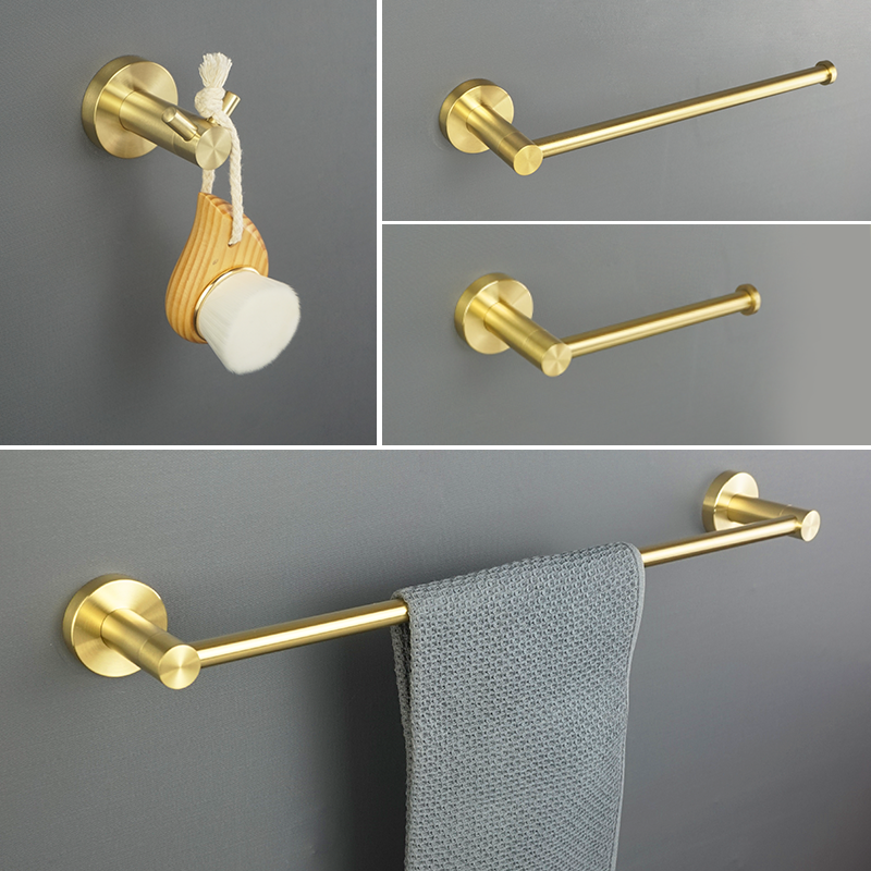 Oxide Pigment Soap - Brushed Gold Bathroom Accessories Set -