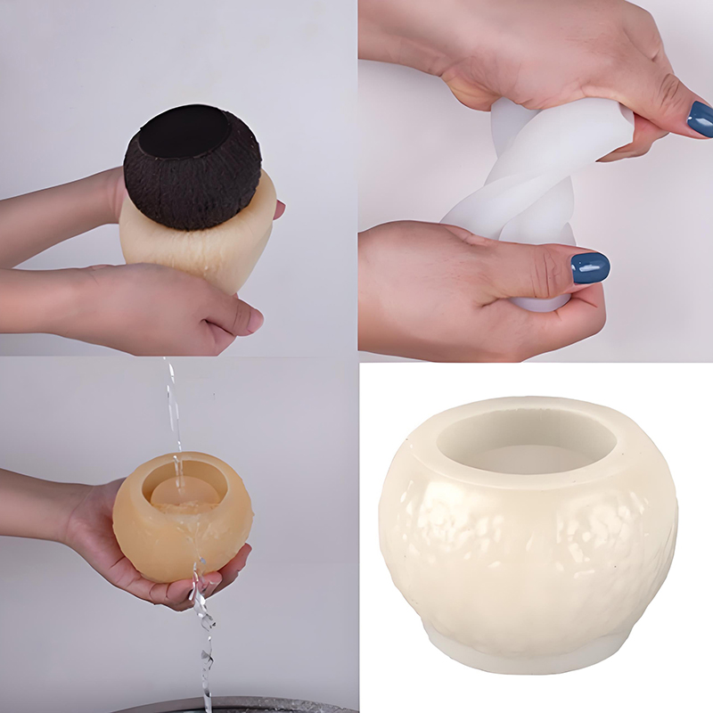 Melt Pour Soap Base - 3D Simulation Coconut Silicone Mold Aromatherapy