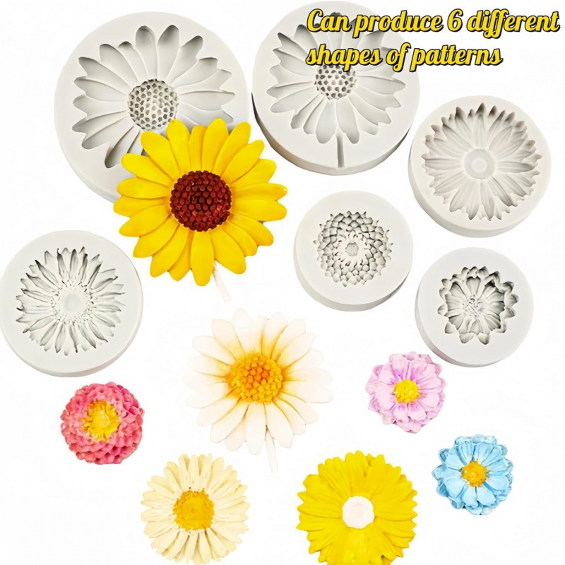 6 Pieces，Sunflower Daisy Silic - Melt Pour Soap Base review and price