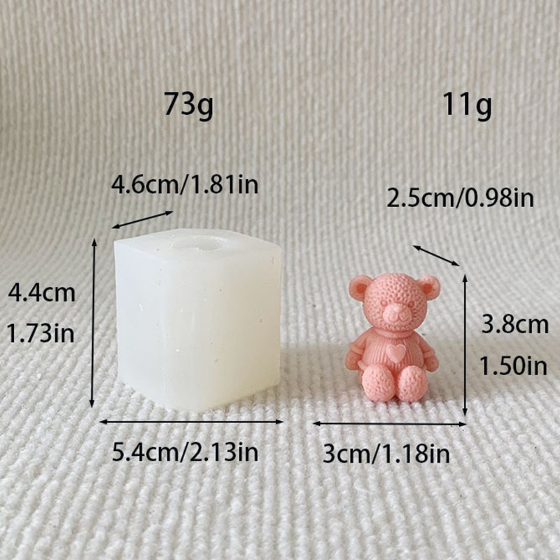 Mini Love Bear Candle Silicone - Soap Making Business review and price