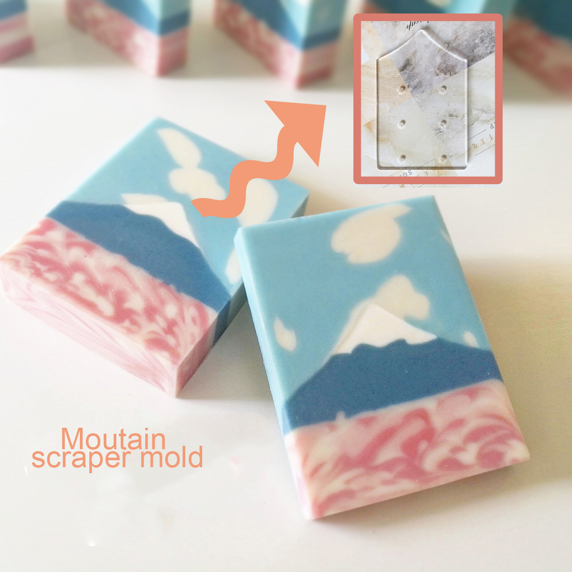 Moutain Pattern Scraper Rib So - Soap Making Hobby review and price