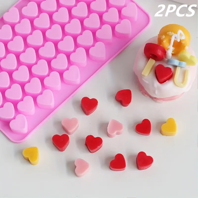 55 Mini Heart Shapes Silicone  - Melt Pour Soap Base review and price