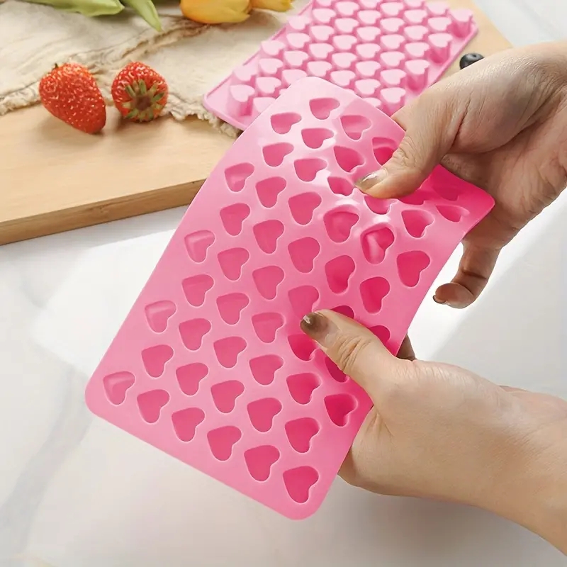 55 Mini Heart Shapes Silicone  - Melt Pour Soap Base review and price