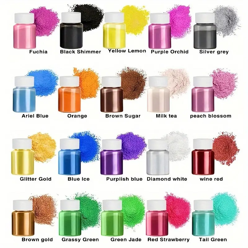 24 Colors Mica Powder for Resi - Oxide Pigment Soap review and price