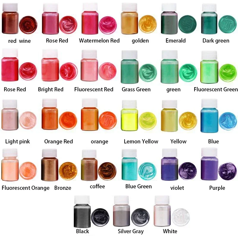 24 Colors Mica Powder for Resi - Oxide Pigment Soap review and price