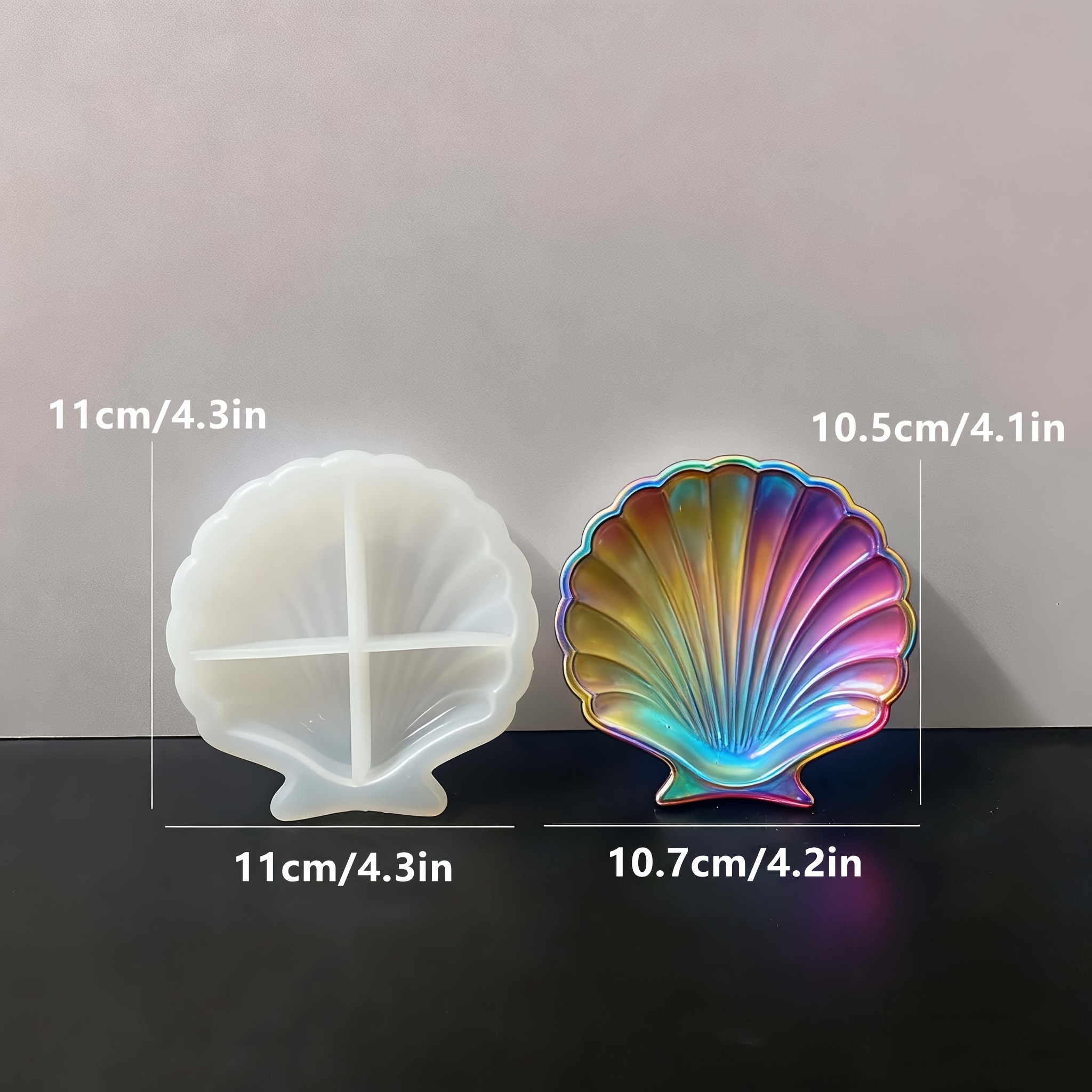 1 piece of silicone shell resi - Melt Pour Soap Base review and price
