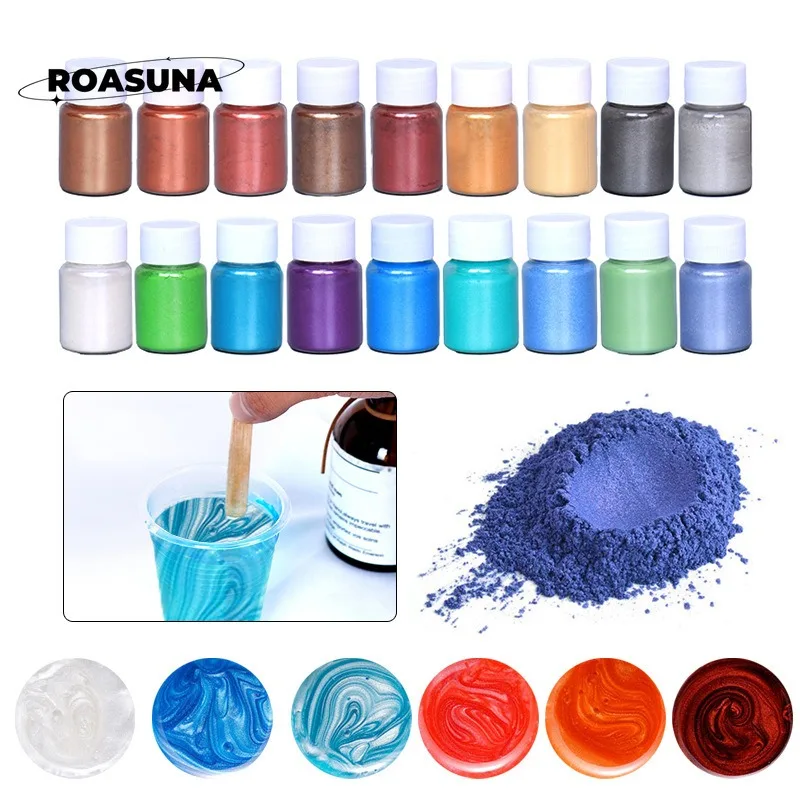 24 Colors Mica Pearl Powder fo - Oxide Pigment Soap review and price