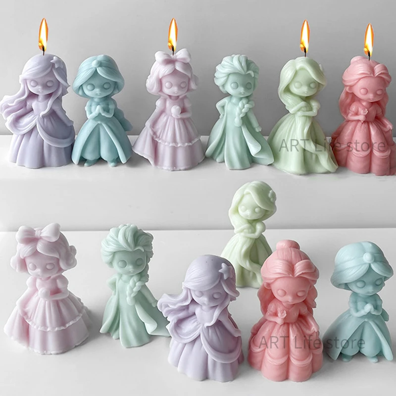 6 Princess Doll Silicone Candl - Soap Making Business review and price