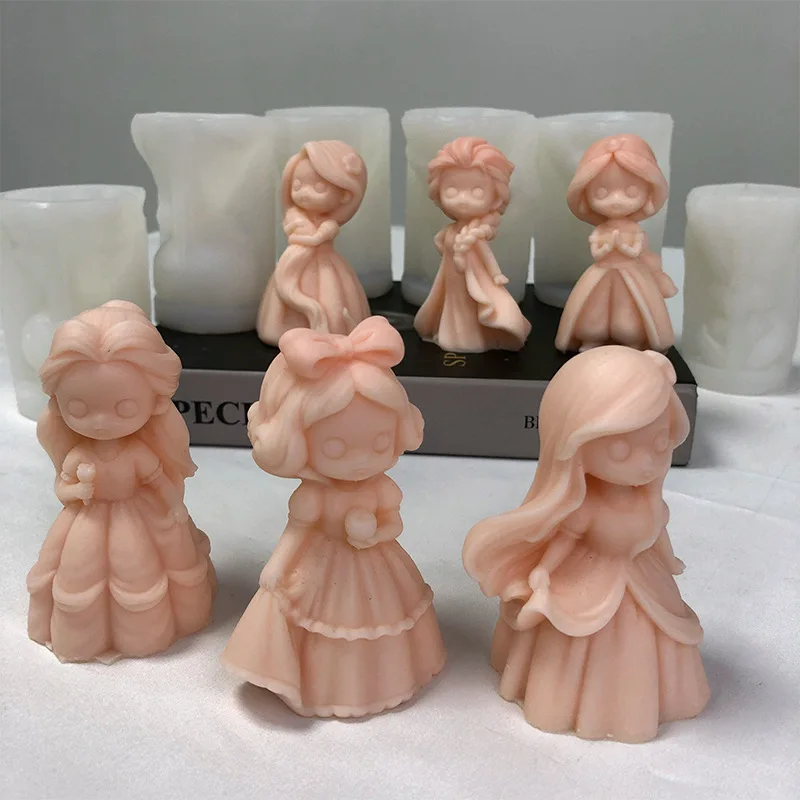 6 Princess Doll Silicone Candl - Soap Making Business review and price