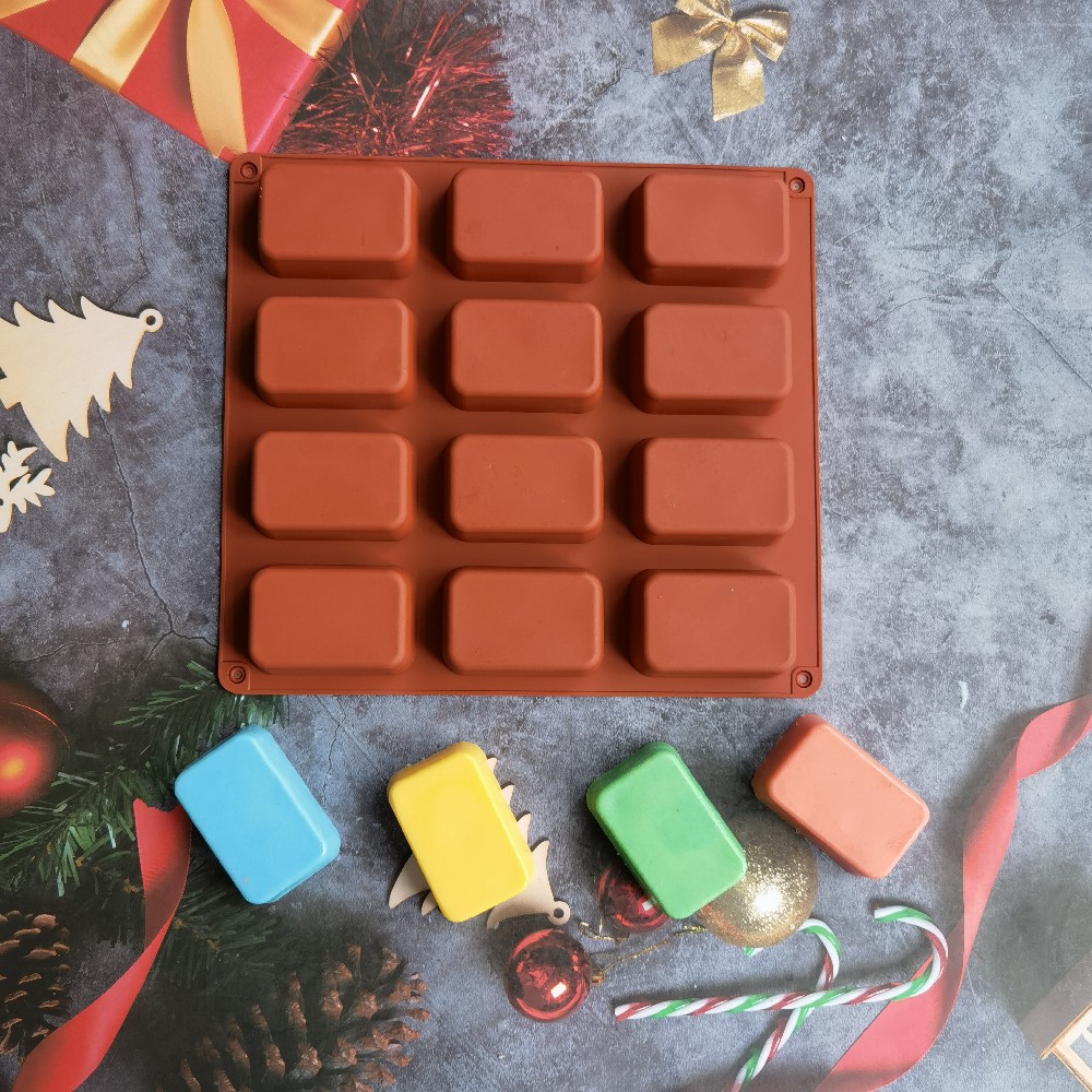 12 Cavity Square Silicone Soap - Soap Making Business review and price
