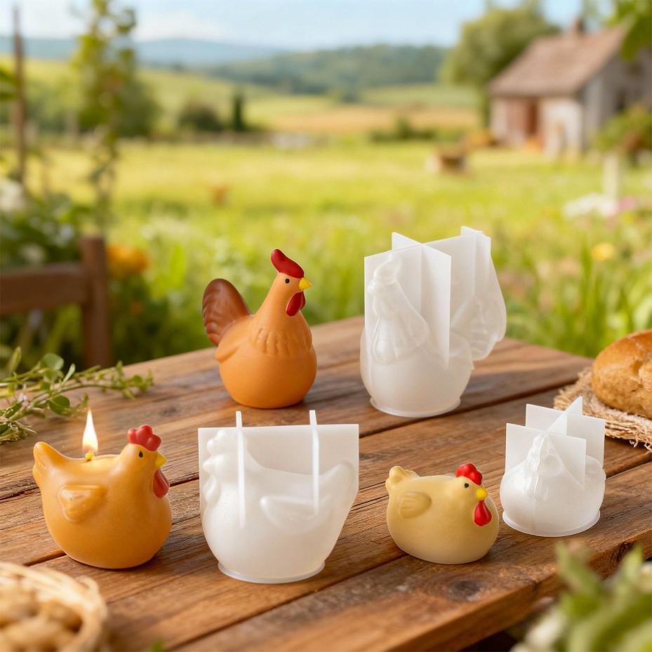 3D Chicken Candle Silicone Mol - Soap Making Business review and price
