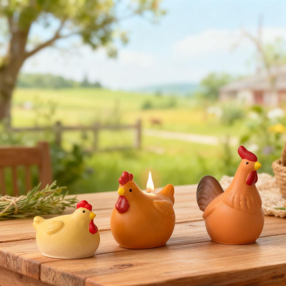 3D Chicken Candle Silicone Mol - Soap Making Business review and price